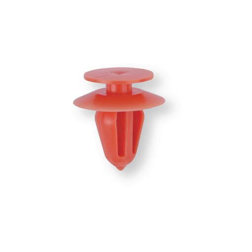 Innenverkleidungsclip Loch 8,5-9 mm, L. 15,2 mm, Kopf 12,8 mm rot
